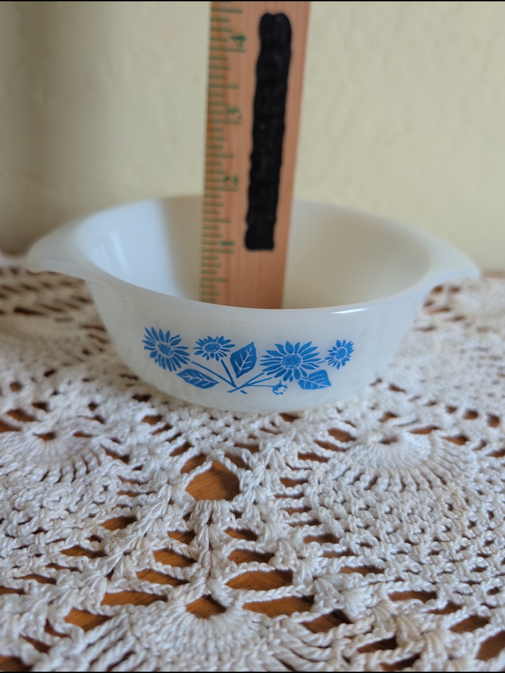 2 Corn Flower Blue Fire King Casserole Dish is a vintage piece from the Fire-K - Picture 7 of 9